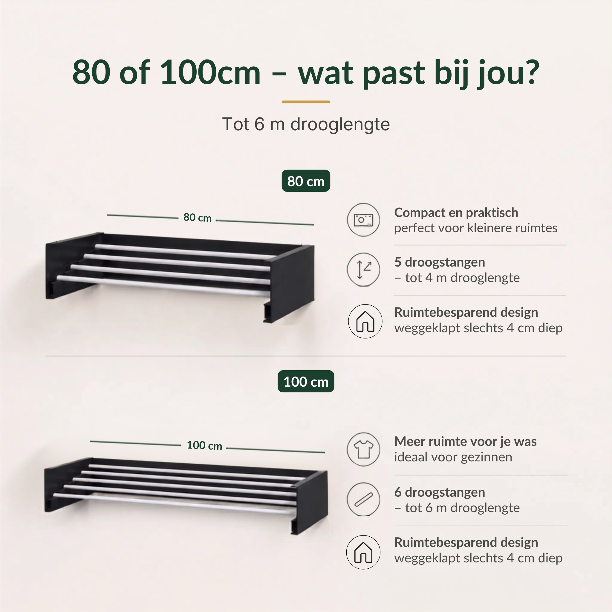 FlexiDry – Inklapbaar Wanddroogrek